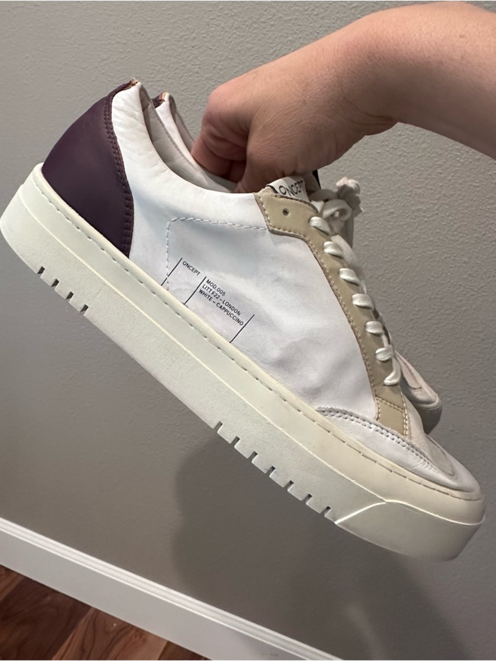 Oncept London Sneaker (Women) - White/Cappuccino - Picture 9 of 13